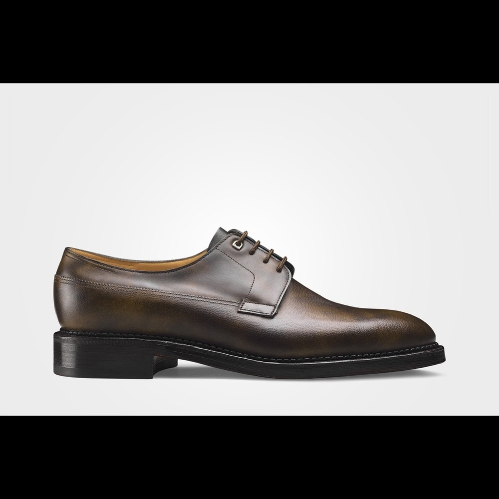 John Lobb Croft Dark Brown Museum Caviar Grain